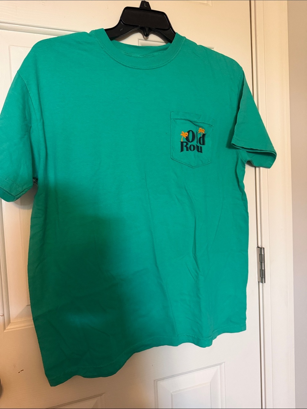Old Row Kids' Short Sleeve Pocket Tee - Teal Green